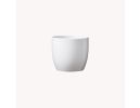 Ceramic flower pot Basel white, glossy, p13cm, 59303