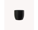 Ceramic flower pot Basel matt, black, p12cm, 59610