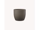 Ceramic flower pot Basel dark gray, p12cm, 61960