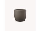 Ceramic flower pot Basel 24cm dark gray, 61718