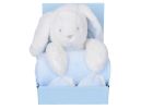 Plaid with bunny, blue, 9242
