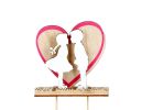 Heart 10.5cm on 12 cm stick, 98199292